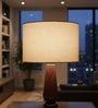 12-Inch Premium Jute Fabric Drum Lampshade