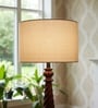 12-Inch Premium Jute Fabric Drum Lampshade