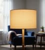 12-Inch Premium Jute Fabric Drum Lampshade