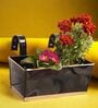 12 Inches Rectangle Black Metal Hanging Planters