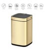 12 Litre Black Stainless Steel Dustbin
