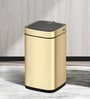 12 Litre Black Stainless Steel Dustbin