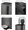 12 Litre Blue Pvc Dustbin