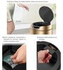 12 Litre Champagne Gold Stainless Steel Dustbin