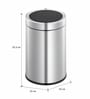 12 Litre Champagne Gold Stainless Steel Dustbin