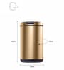 12 Litre Champagne Gold Stainless Steel Dustbin
