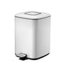 12 Litre Metallic Stainless Steel Dustbin