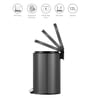 12 Litre Metallic Stainless Steel Dustbin