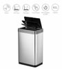 12 Litre Titanium Blue Stainless Steel Dustbin