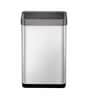 12 Litre Titanium Blue Stainless Steel Dustbin
