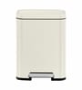 12 Litre White Stainless Steel Dustbin