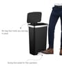 12 Litre White Stainless Steel Dustbin