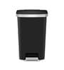 12 Litre White Stainless Steel Dustbin