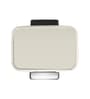 12 Litre White Stainless Steel Dustbin