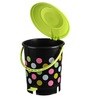 Green 12 Ltrs Plastic SwingTop Dustbins