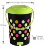 Green 12 Ltrs Plastic SwingTop Dustbins