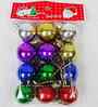 12 Pcs Multicolour Big Balls for Christmas Tree Hanging Decoration