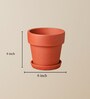 12 Pcs Red Terracotta 6 Inchs Planters