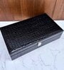 Black 12 Slot Watch Display Box Case Organiser