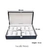 Black 12 Slot Watch Display Box Case Organiser