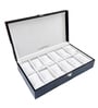 Black 12 Slot Watch Display Box Case Organiser