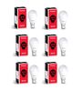 12 W Standard B22 LED Bulb (White, Pack of 6)