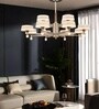 120 Watt Xenia Modern Designer LED Ceiling Chandelier for Living Room|Hall| Bedroom| Dining| Google|Alexa Voice Assist App Control and 3 Color Mode