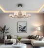 120 Watt Xenia Modern Designer LED Ceiling Chandelier for Living Room|Hall| Bedroom| Dining| Google|Alexa Voice Assist App Control and 3 Color Mode