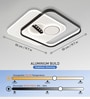 120W 50 cm Square LED Ceiling Chandelier