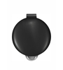 Black 12L Bathroom Trash Can with Lid Soft-Close Pedal Bin