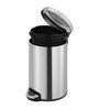 Metallic 12L Stainless Steel Step Bin with Pedal Fingerprint-Resistant