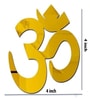12Pcs Ganesha Om Swastik Acrylic Golden Mirror Look Self Adhesive Stickers