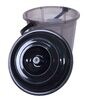 13 Ltrs Black Plastic Bucket (Set of 2)