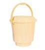 13 Ltrs Cream Plastic Bucket with Lid