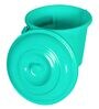 13 Ltrs Mint Green Plastic Bucket with Lid (Set of  3)