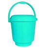 13 Ltrs Mint Green Plastic Bucket with Lid (Set of  3)