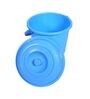 13 Ltrs Sky Blue Plastic Bucket with Lid (Set of  2)