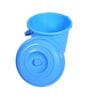 13 Ltrs Sky Blue Plastic Bucket with Lid