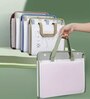 13 Pocket A4 Expanding File Folder with Handle Plastic Organizer (Clear)