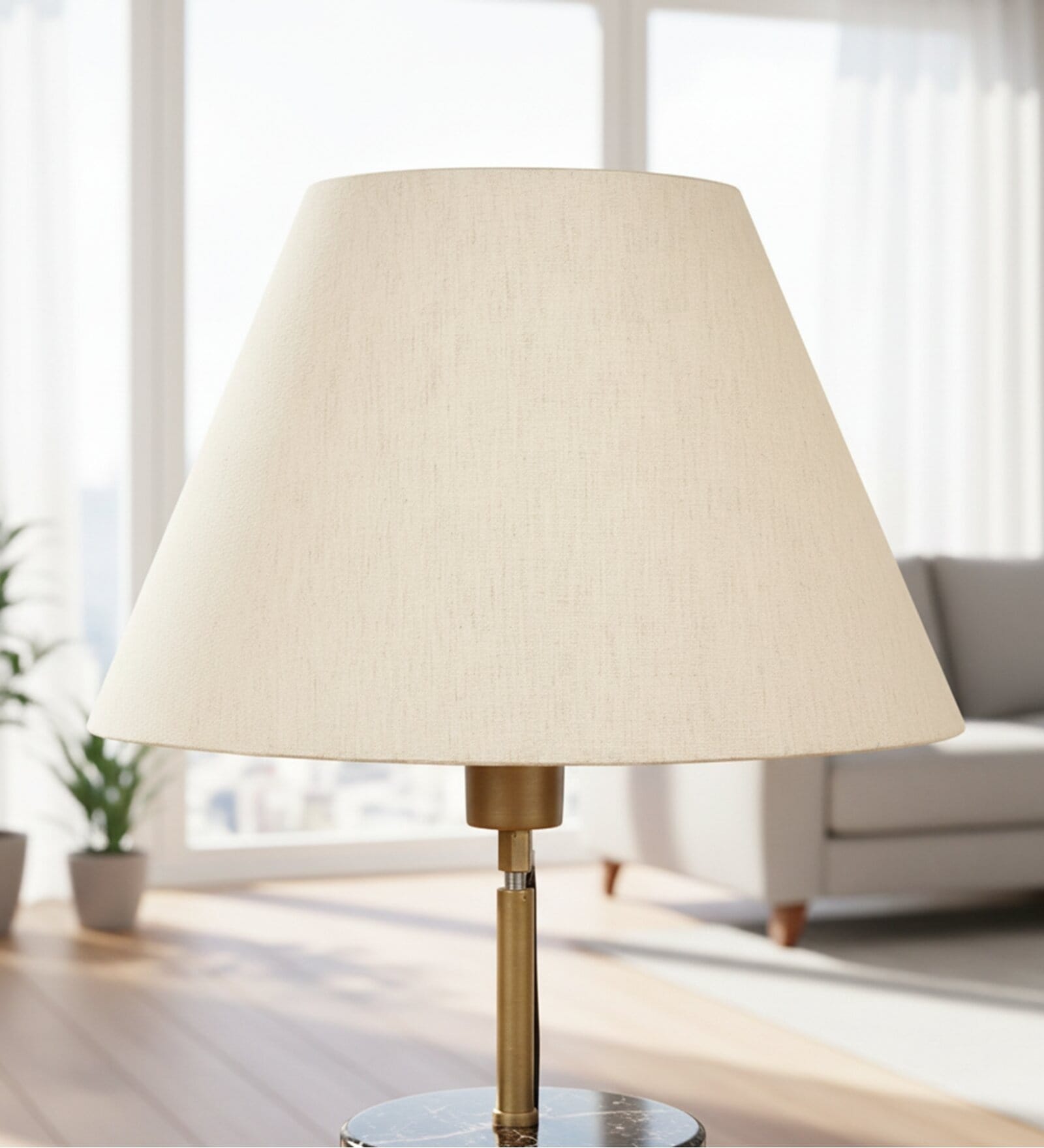 14-Inch Flex Fabric Conical Lampshade