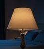 14-Inch Beige Fabric Conical Lampshade