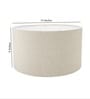 14-Inch Beige Fabric Drum Lampshade