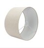 14-Inch Beige Fabric Drum Lampshade