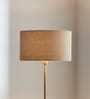 14-Inch Beige Fabric Drum Lampshade