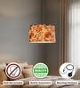 14-Inch Bird & Floral Printed Fabric Drum Pendant Light