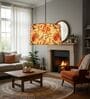14-Inch Bird & Floral Printed Fabric Drum Pendant Light
