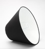 14-Inch Black Fabric Conical Lampshade