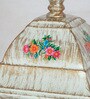 14-Inch Cottage Farmhouse Outdoor Gate Light | Distressed White Post Lantern