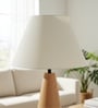 14-Inch Cream Fabric Conical Lampshade