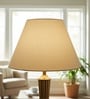 14-Inch Cream Fabric Conical Lampshade